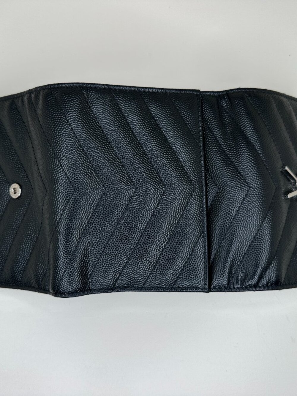 Saint Laurent Cassandre Matelassé Compact Tri Fold Wallet - Picture 9 of 14